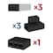 Luxor EdgePower Desktop Charging Station System - Light Use Bundle KBEP-3B3C3 - alternate 1
